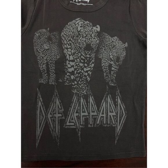 NWT Def Leppard Grey Short Sleeve Baby Tee - Picture 2 of 7